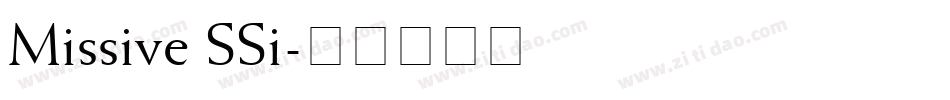 Missive SSi字体转换